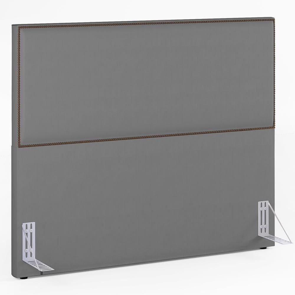 Cabeceira Cama Box Casal Queen 160 Cm Suede Cinza