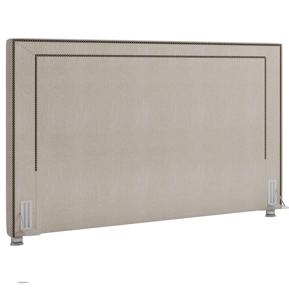 Cabeceira Cama Box Casal 140cm P05 Berlim Linho Creme