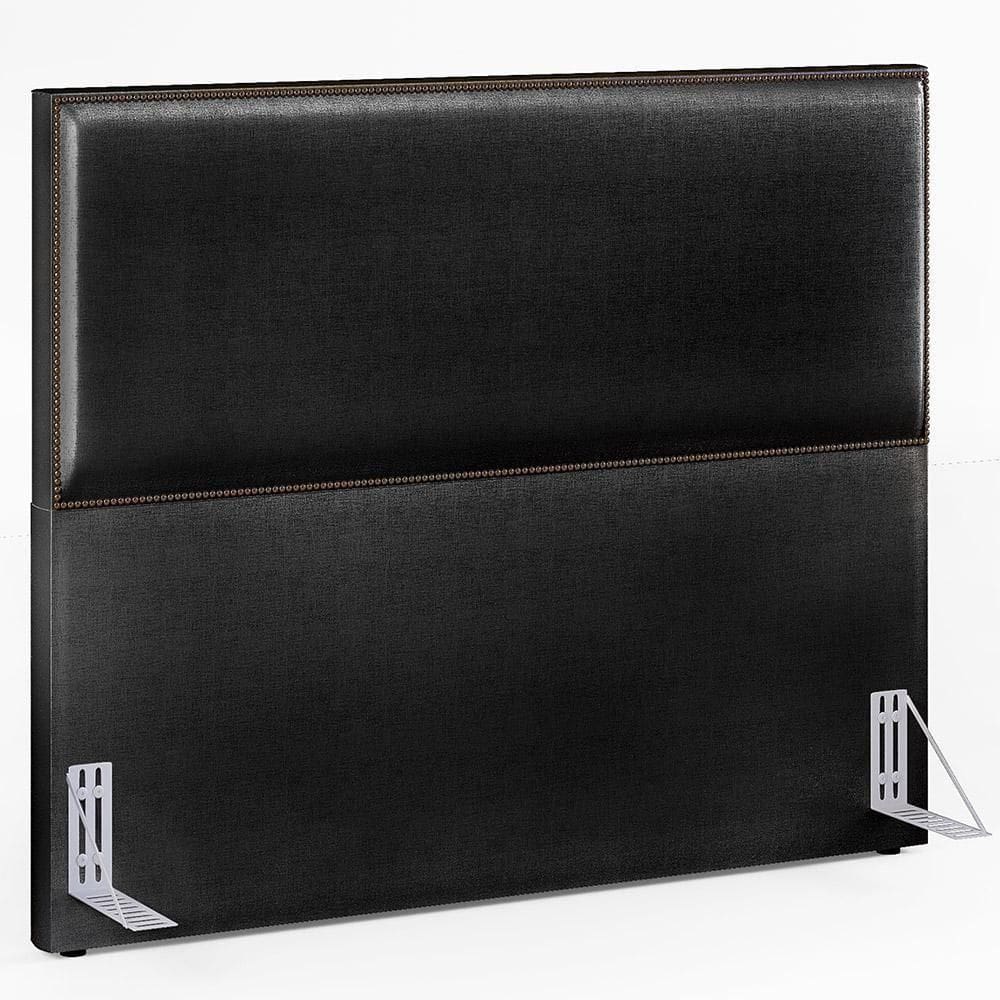 Cabeceira Box Casal Queen 160 Cm Facto Preto Metalizado