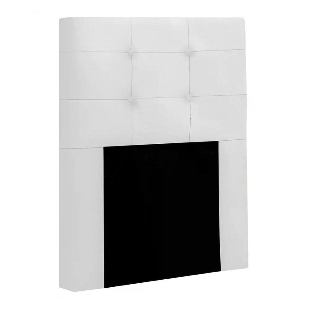 Cabeceira Solteiro Cama Box 90x129 Cm Sintetico Branco