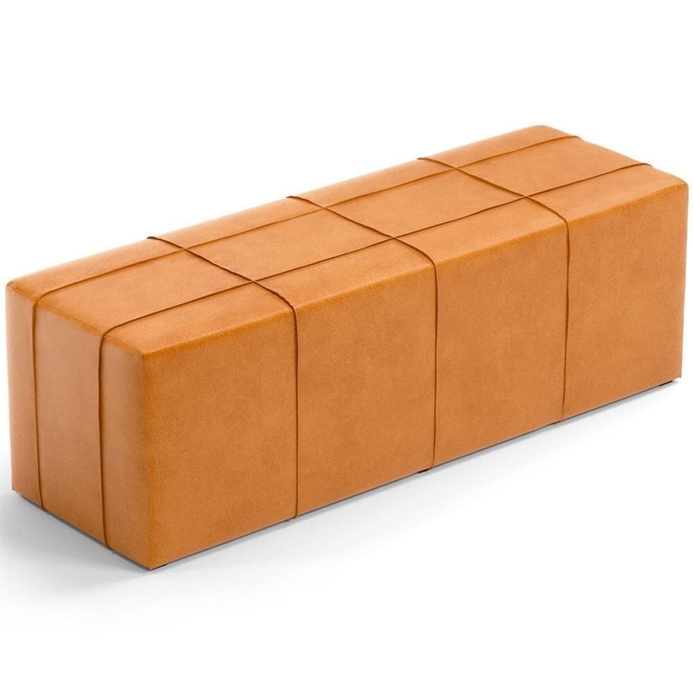 Puff Decorativo Living Sala De Estar 195 Cm Roma W01 Couríssimo Whisky -Lyam