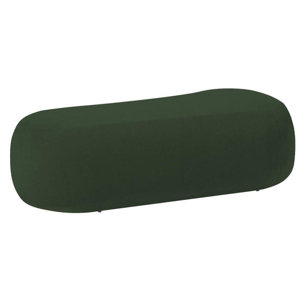 Puff Itália 160cm Sala Escritorio Luxo Linho Verde