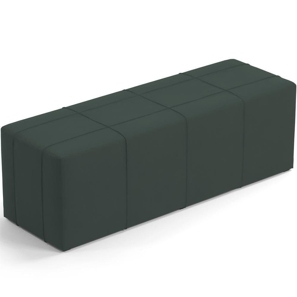 Puff Decorativo Living Sala De Estar 160 Cm Roma W01 Suede Verde Musgo -Lyam