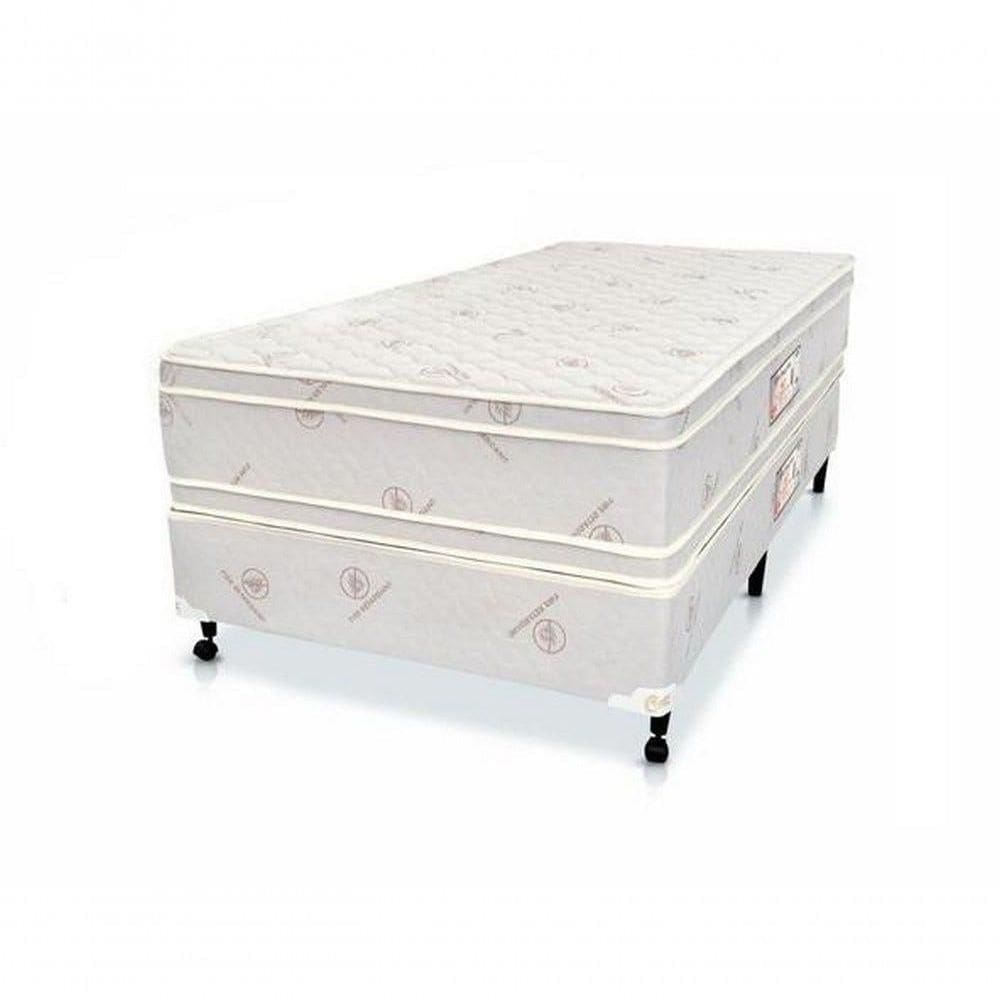 Cama Box + Colchão Castor Solteiro Hotel Fire 88x188x60cm