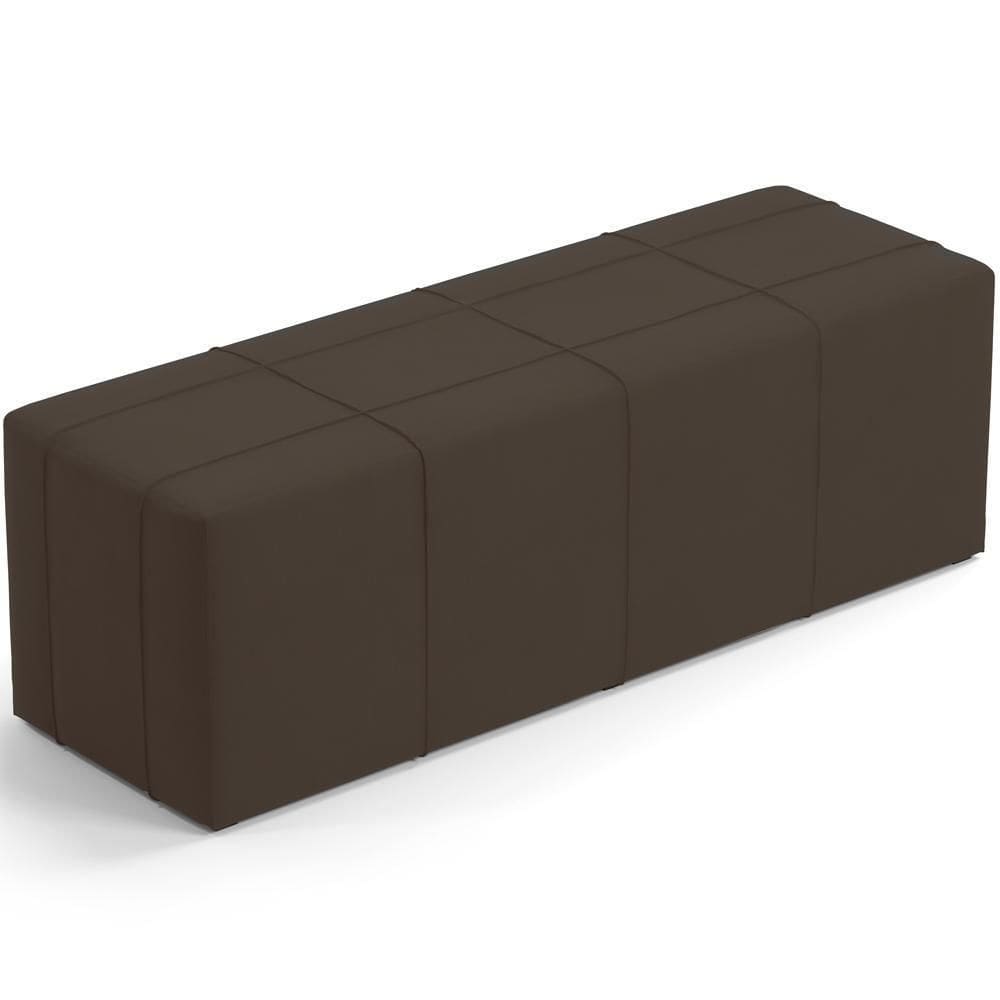 Puff Decorativo Living 195 Cm Roma W01 Suede Marrom -Lyam