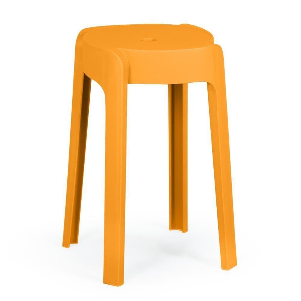 Banqueta Baixa Empilhável Nordica - Laranja