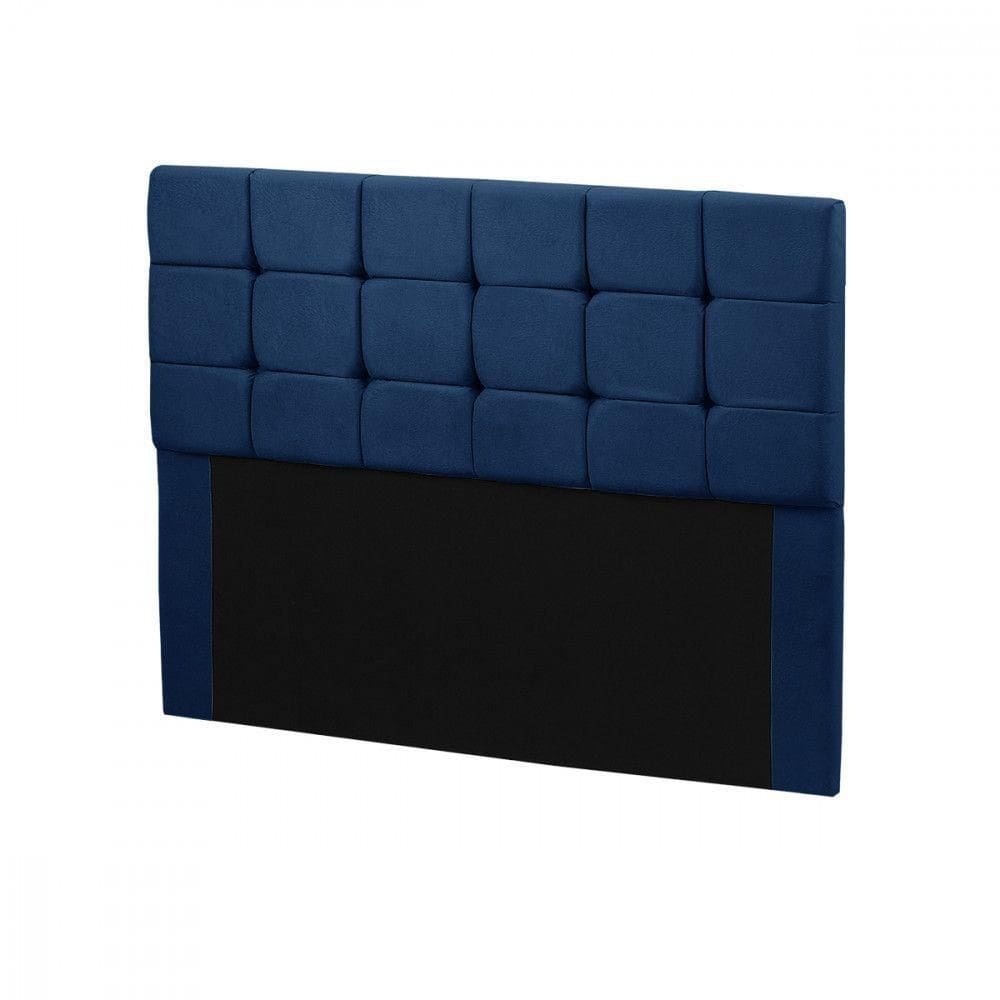 Cabeceira Julia 1,60 M Queen C- Design Moderno Veludo Speciale Home Azul