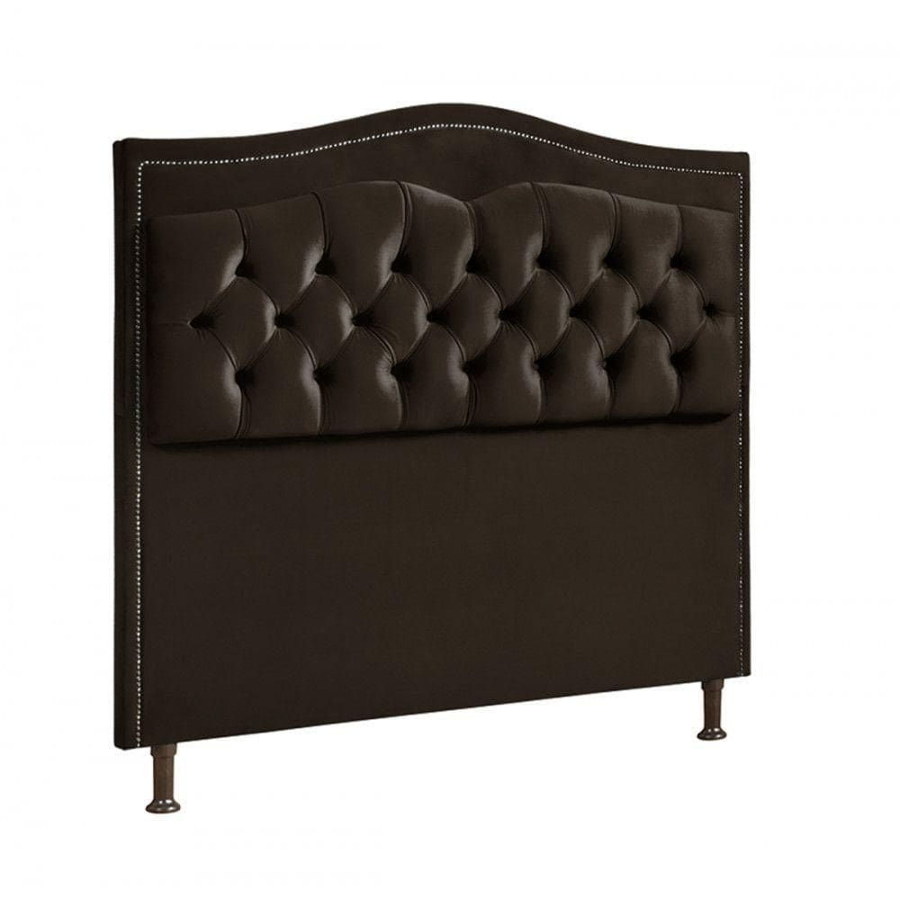 Cabeceira Holanda 1,95 2.0 - Veludo Shop Das Cabeceiras Chocolate