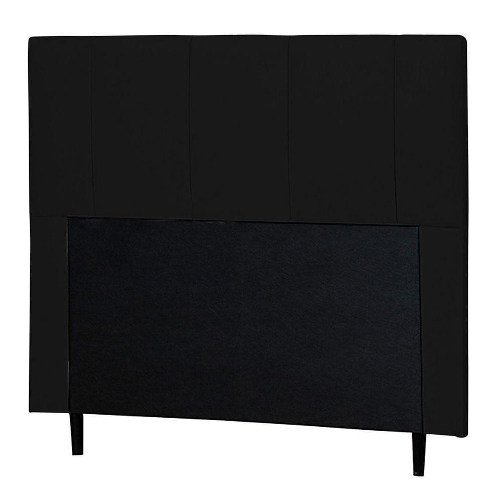 Cabeceira Cama Box Casal Donna 140cm Corano Preto