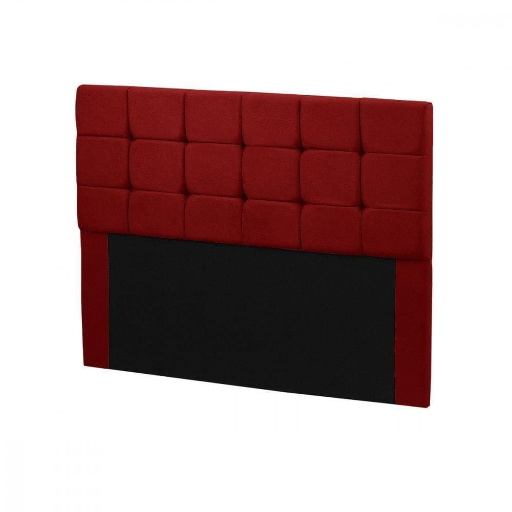 Cabeceira Julia 1,60 M Queen C- Design Moderno Veludo Speciale Home Vermelho