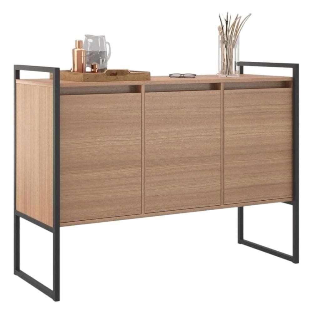 Buffet Aparador Industrial 3 Portas Para Sala De Jantar Montana