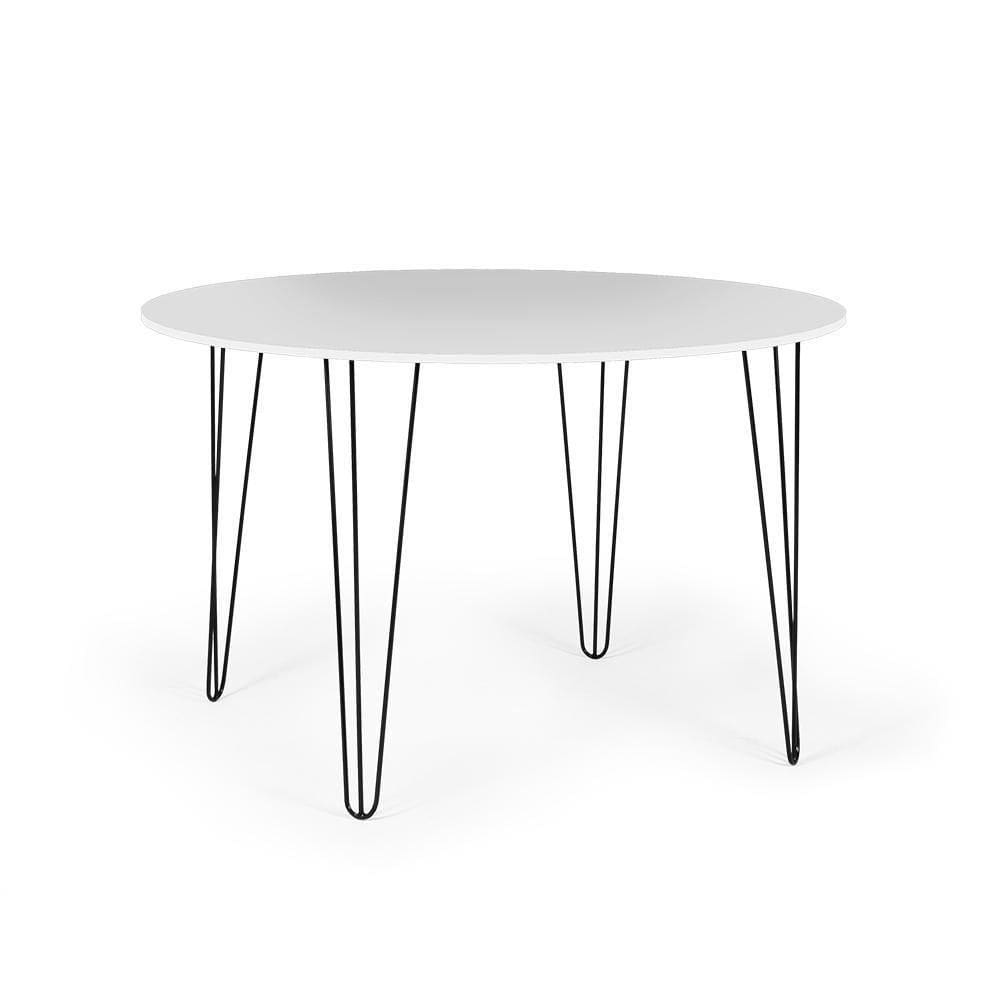 Mesa De Jantar Redonda 120cm Hairpin - Branco