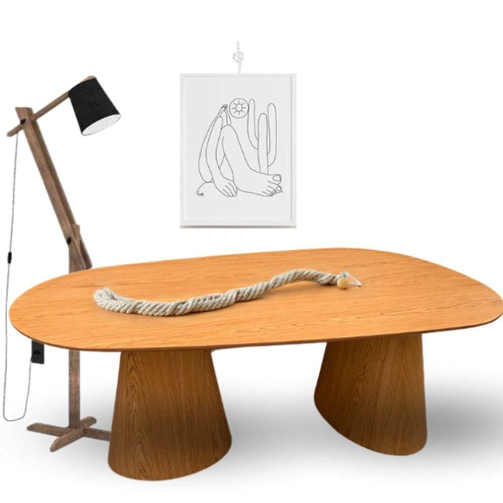 Mesa De Jantar Organica Tripper Em Freijo 235x122cm