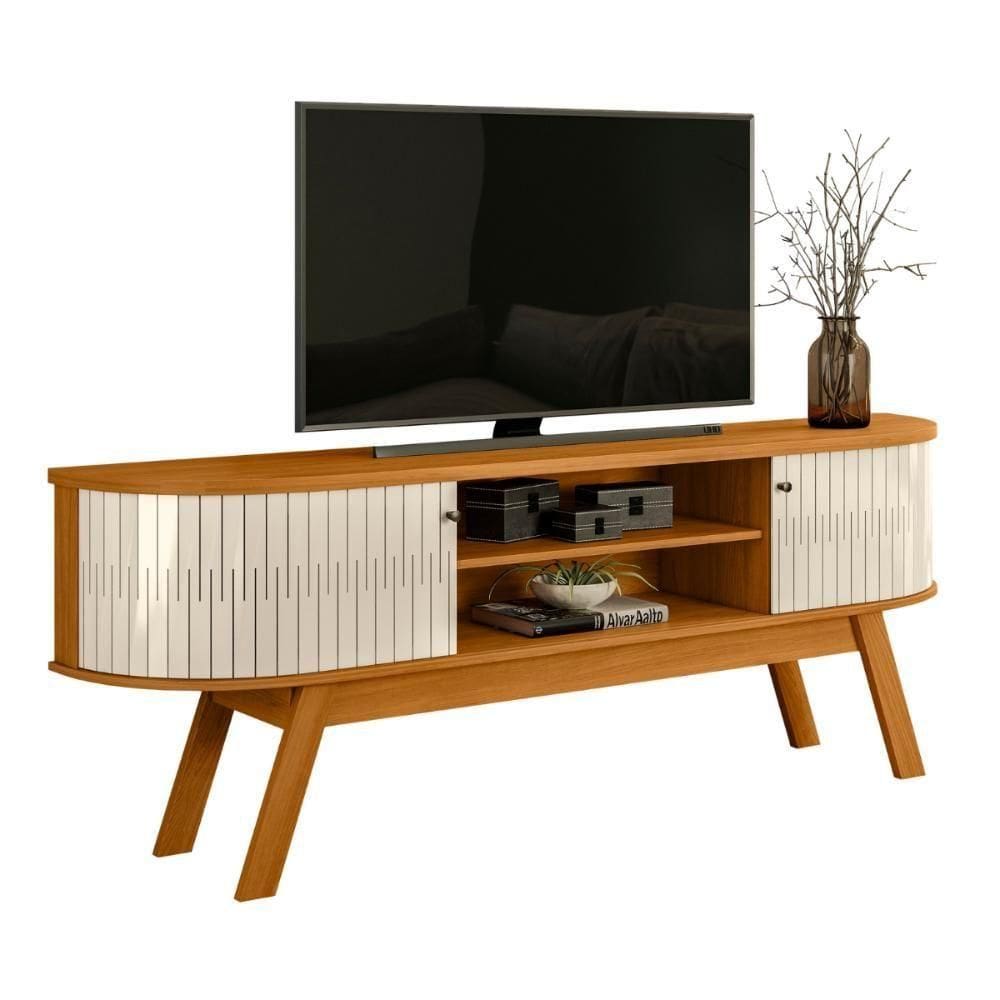Rack Para Tvs De 75" Oxônia Cinamomo Off White