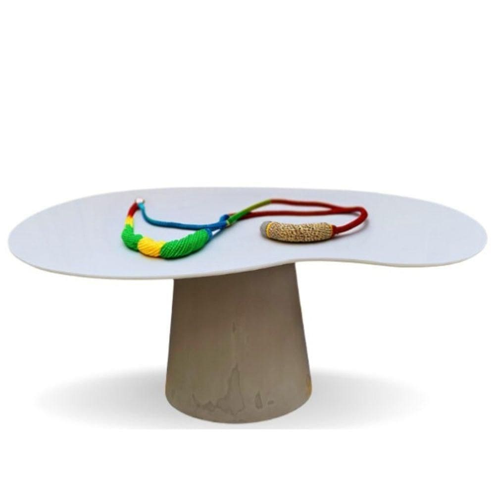Mesa De Jantar Cone Orgânica Bean 140x60cm