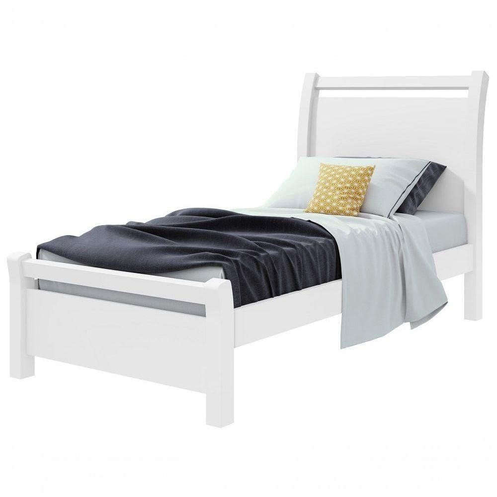 Cama Solteiro Reali Branco