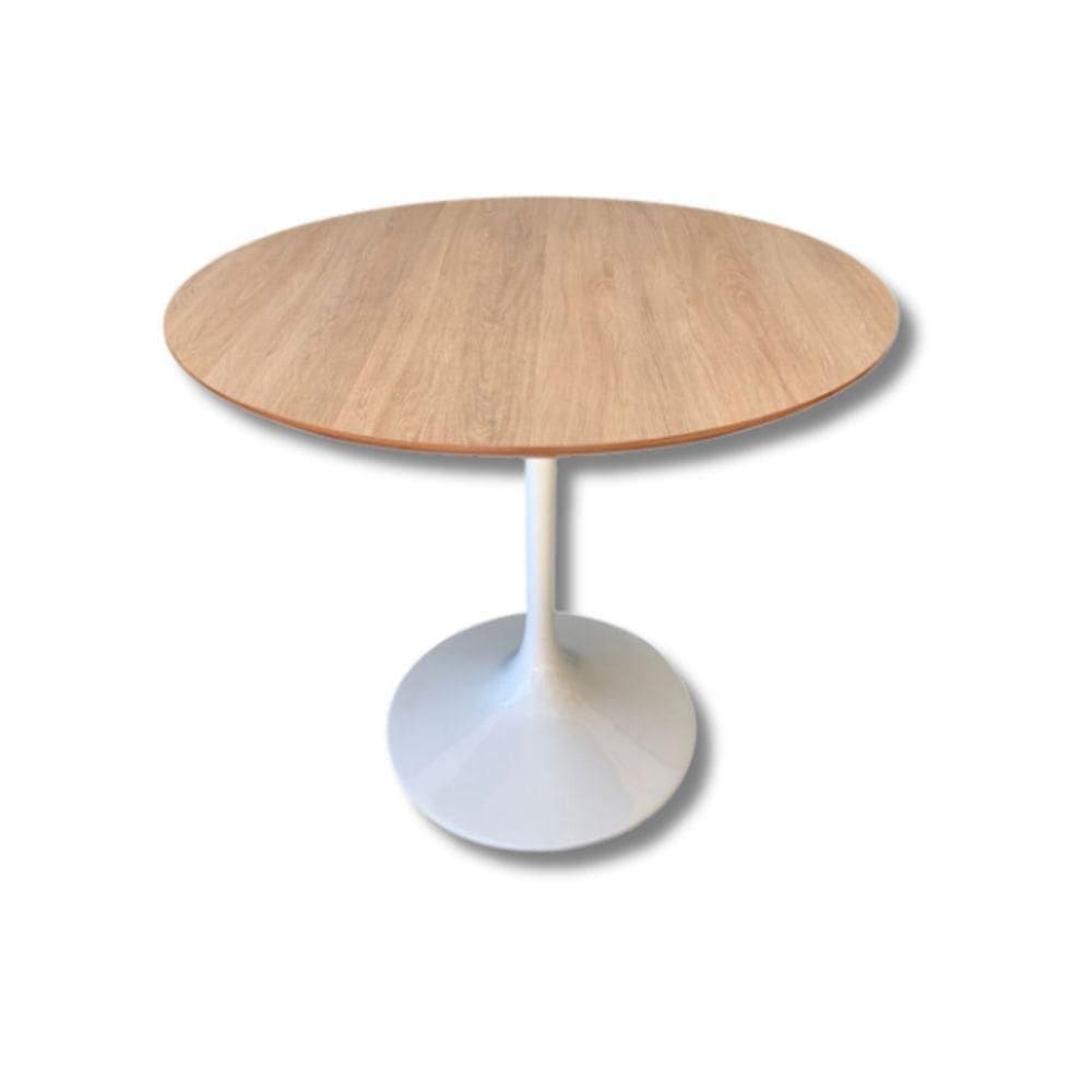 Mesa De Jantar Saarinen Redonda 90 Cm - Jade Cor Branco