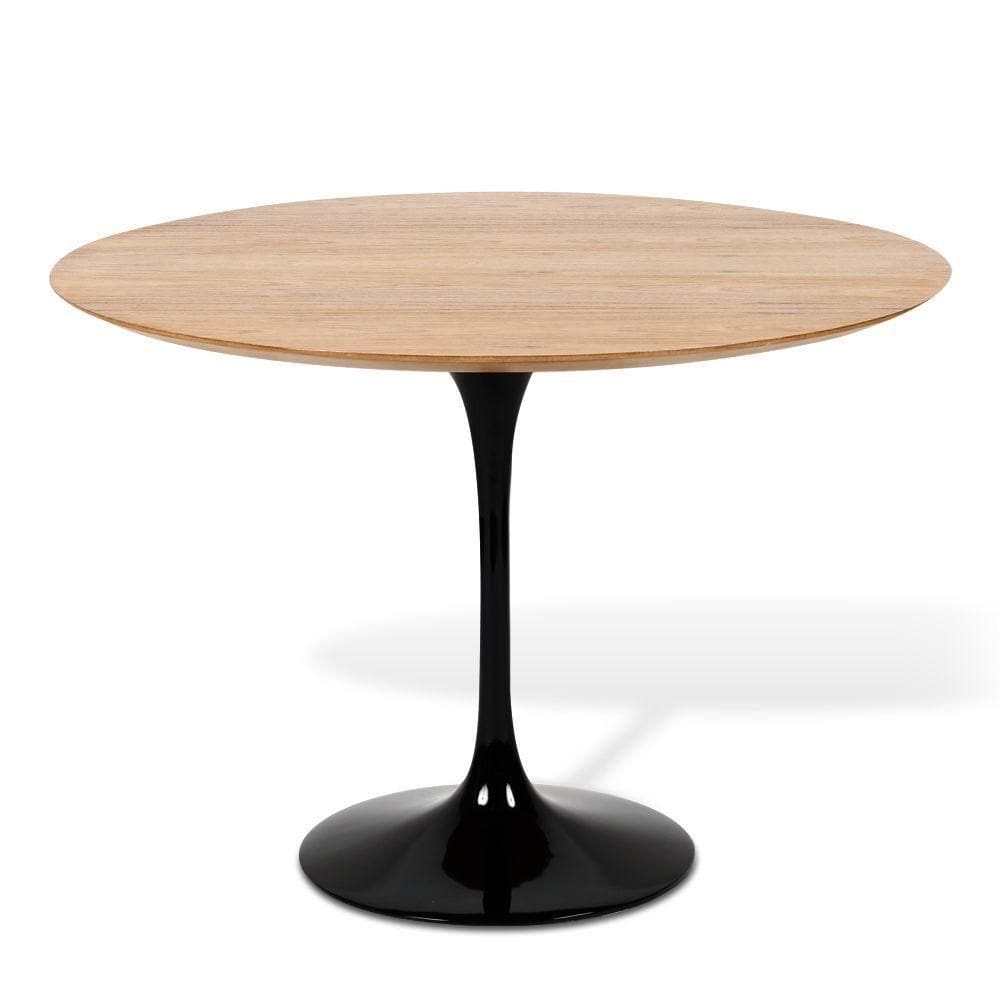 Mesa De Jantar Tulipa Saarinen Redonda 90 Cm Preto