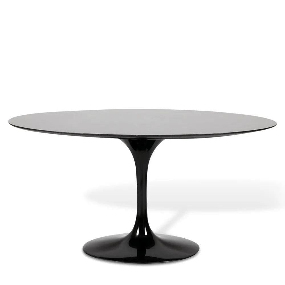 Mesa De Jantar Saarinen Oval 198X122 Cm Laqueada Preto