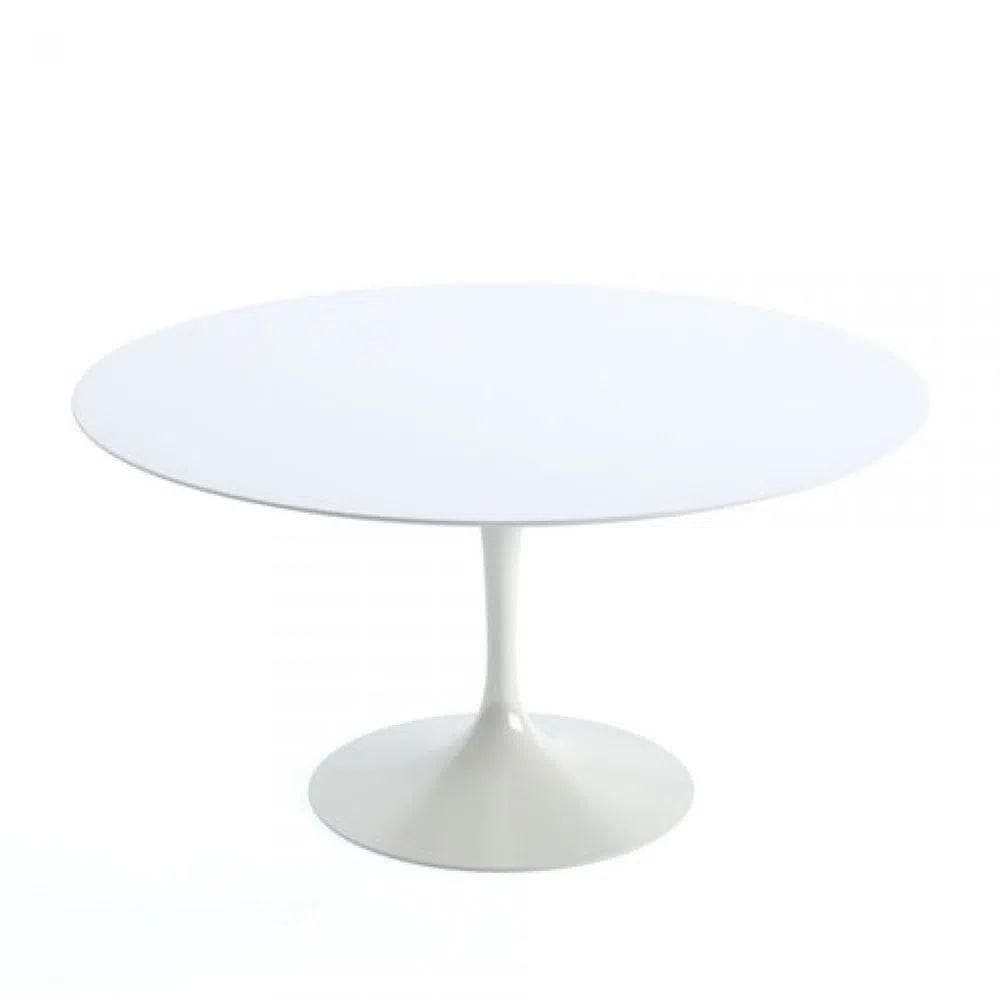 Mesa De Jantar Tulipa Redonda 100cm - Laqueada Branco