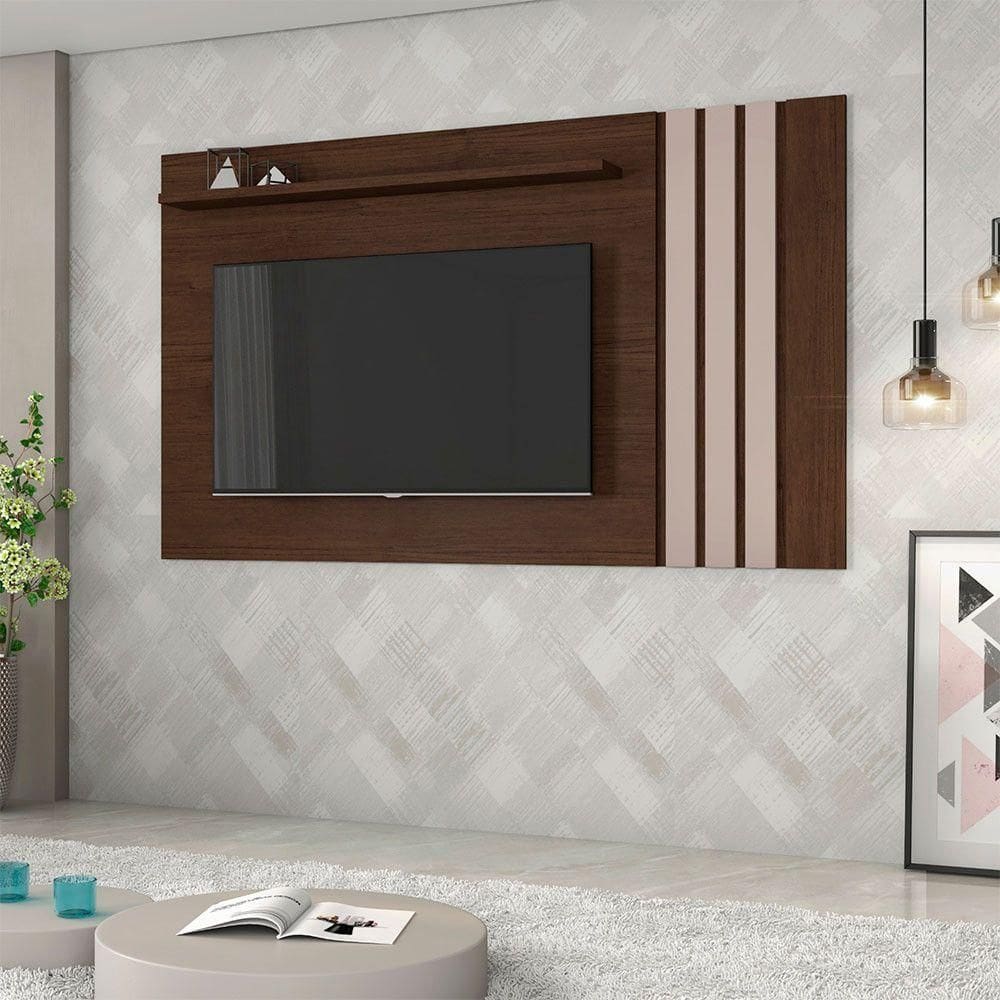 Painel Atraente Candian Jcm Movelaria Café Com Off White