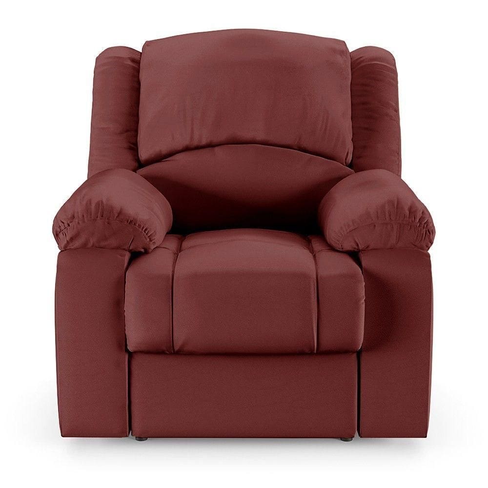 Poltrona Do Papai Reclinável Pietra Power Touch Usb Fh9 Pu Vermelho - Mpozenato
