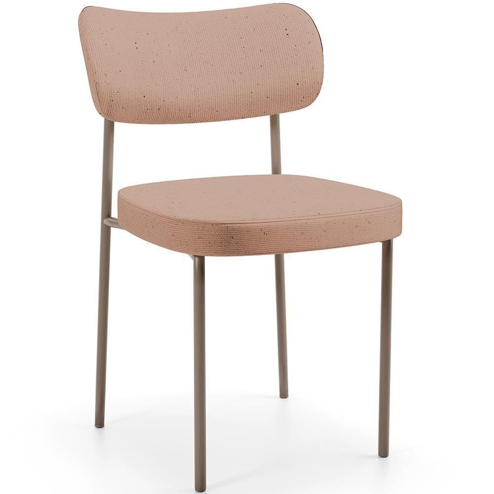 Cadeira Decorativa Melina Base Arena L02 Linho Rosê