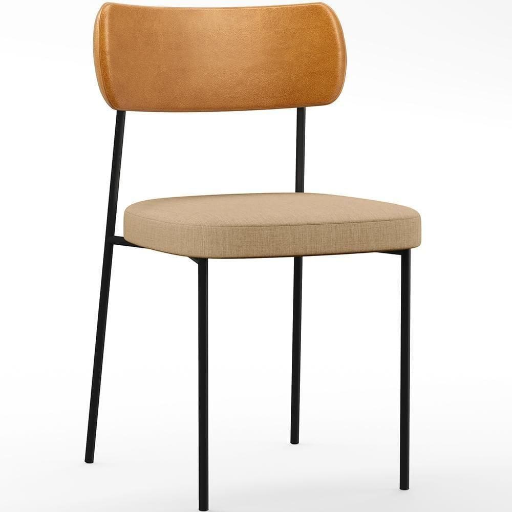 Cadeira Para Sala De Jantar Melina L02 Whsiky Bege Escuro
