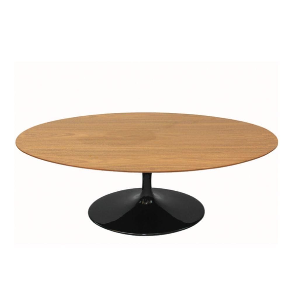 Mesa De Jantar Tulipa Saarinen 180X100 Cm Tampo FreijóPreto