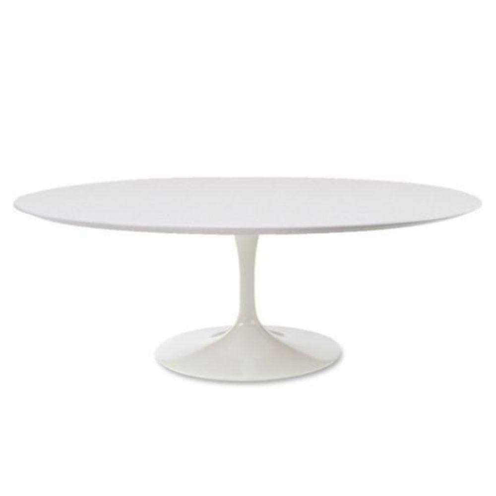 Mesa De Jantar Tulipa Saarinen 244X137 Cm Branco