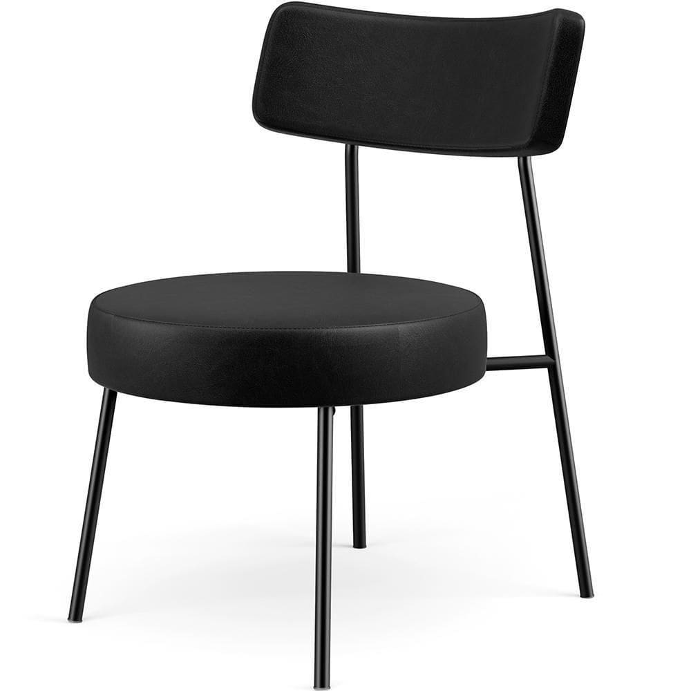 Poltrona Base Fixa Londres F01 Couríssimo Preto