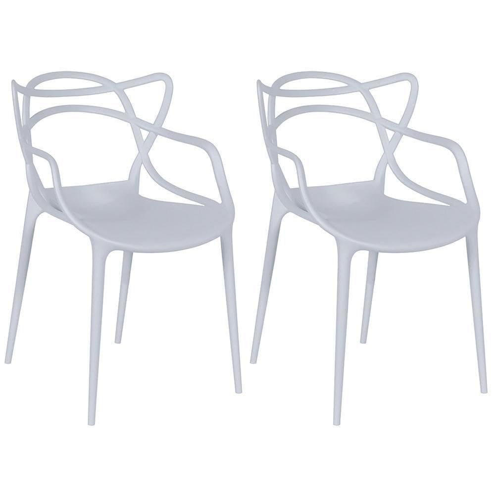 Kit 2 Cadeiras Allegra - Cinza