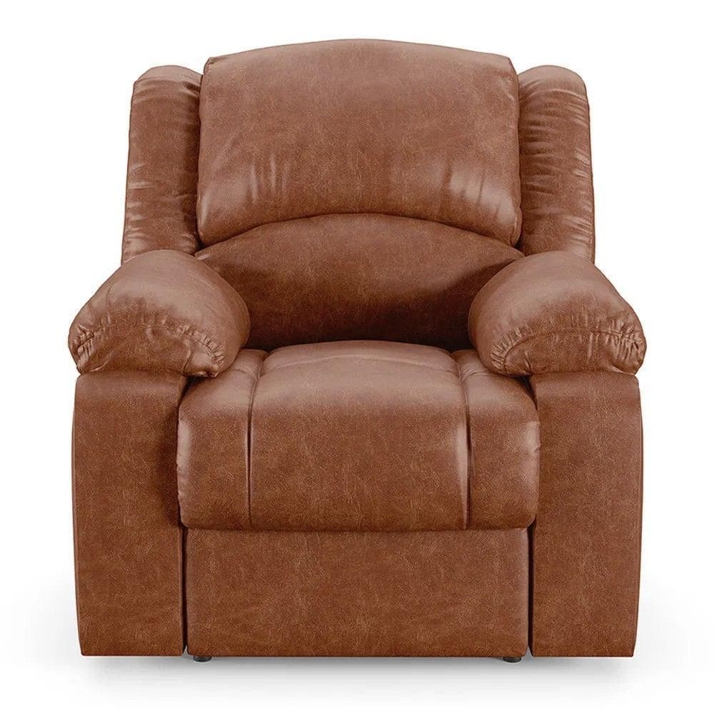 Poltrona Do Papai Reclinável Pietra Power Elétrica Fh9 Pu Caramelo Brilho - Mpozenato
