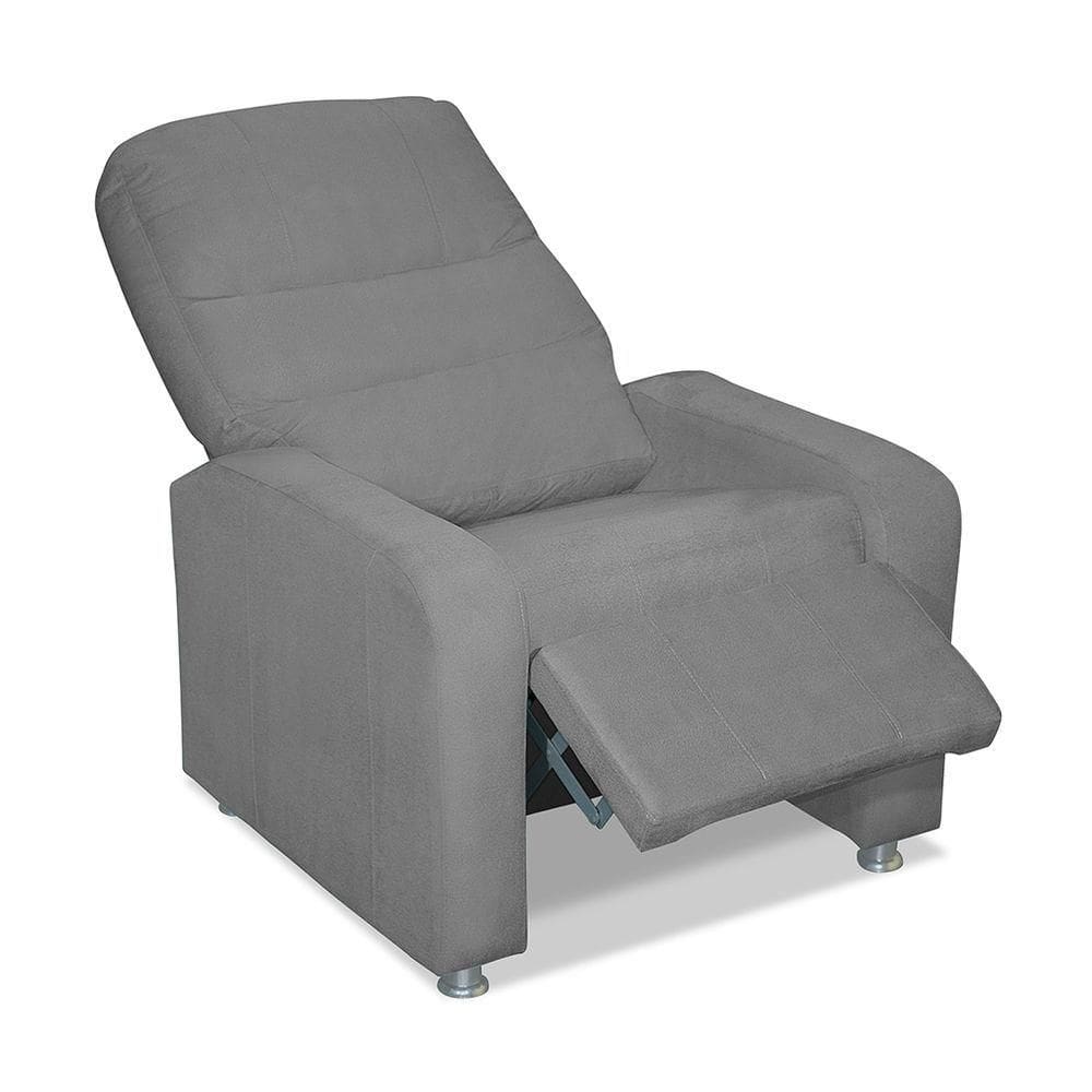 Poltrona Do Papai Reclinável Cinza Smf Decor