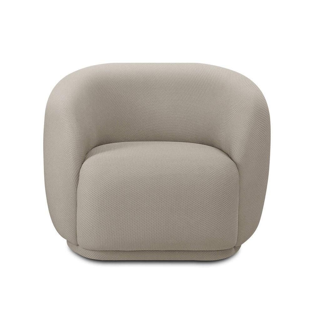 Poltrona Orgânica Giratòria Decorativa Bell Creme Lansofbr