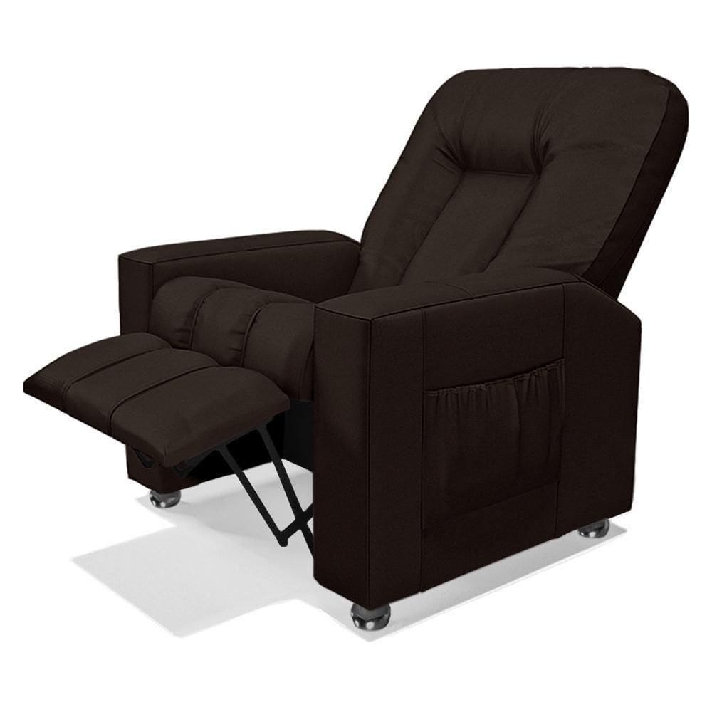 Poltrona Do Papai Reclinável Romeo F05 Facto Marrom