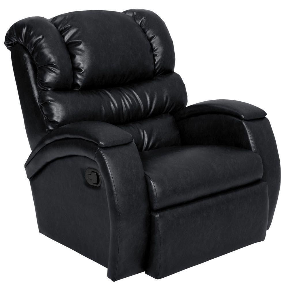 Poltrona Do Papai Reclinável Giratória Balanço Zero Wall Biorne F05 Corano Preto B - Lyam Decor