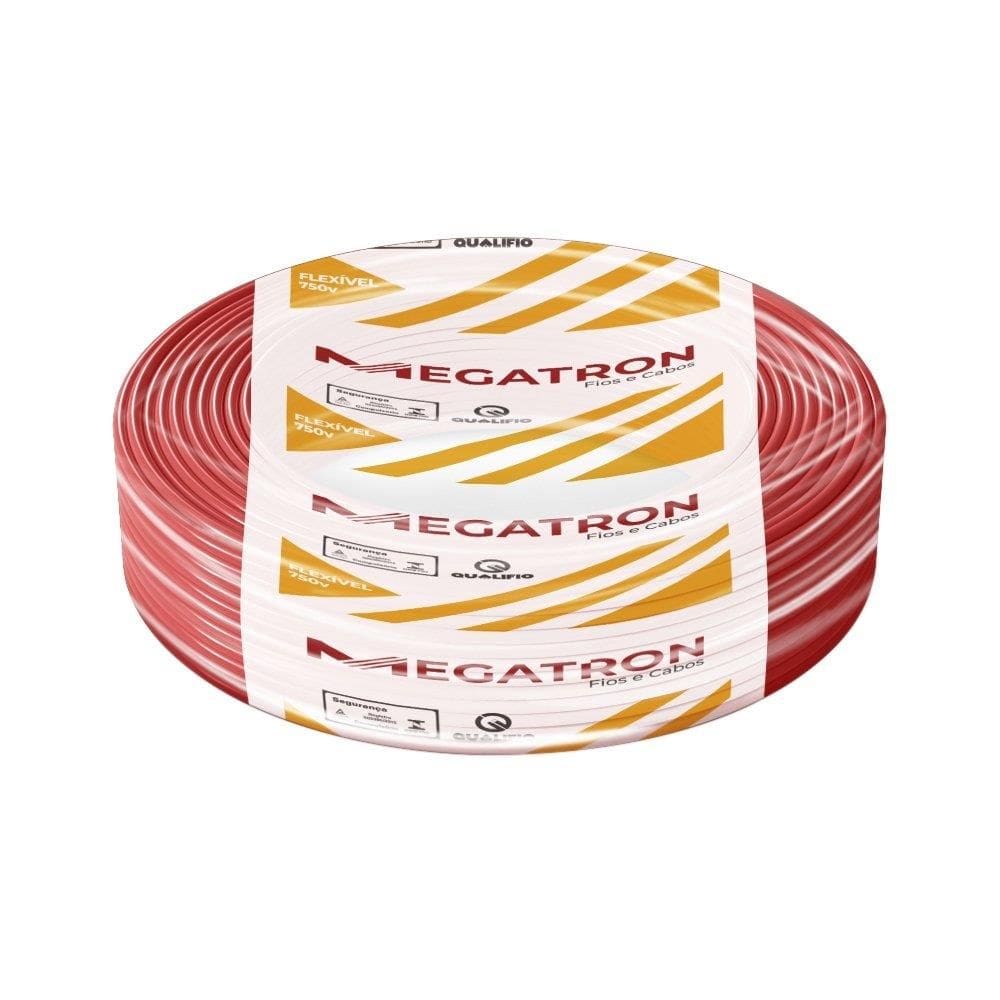 Cabo Flexível Megatron 1,5MMx100M Rolo 750V Vermelho