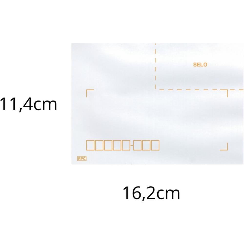 Envelope Comercial 114x162 63grs c/RPC Branco 1000un Scrity