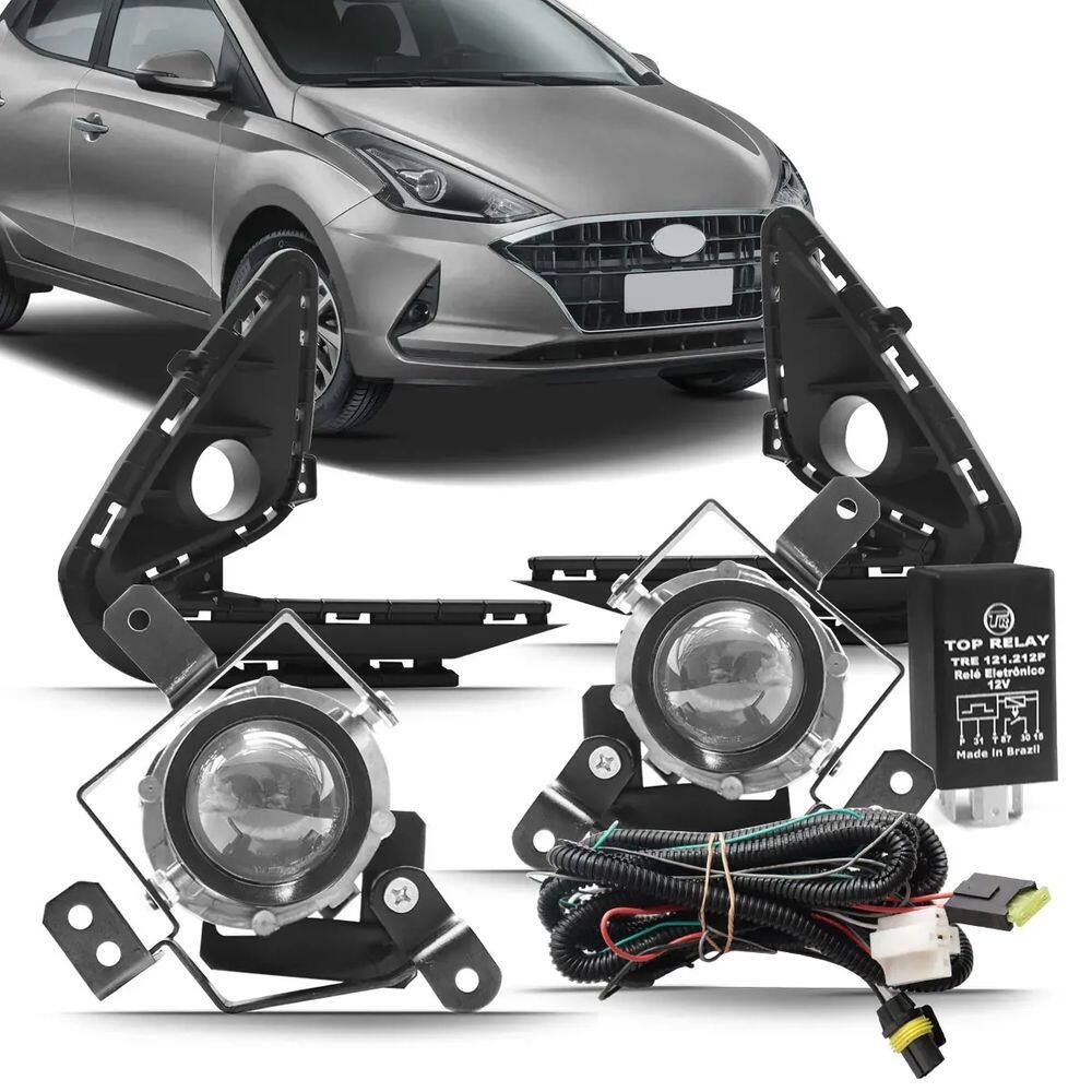 Kit Farol Neblina Milha Hb20 2020 2021 2022 Acendimento Automático