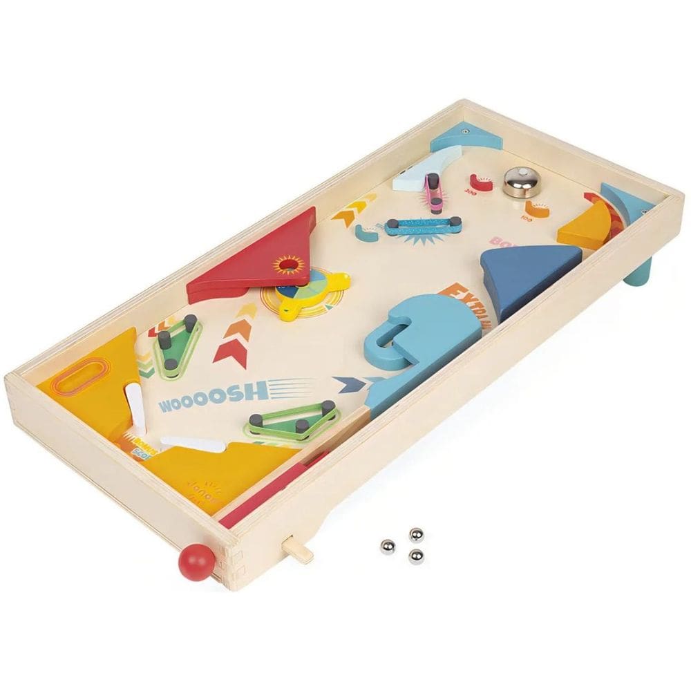 Jogo Super Pinball Infantil em Madeira Brinquedo Pedagógico