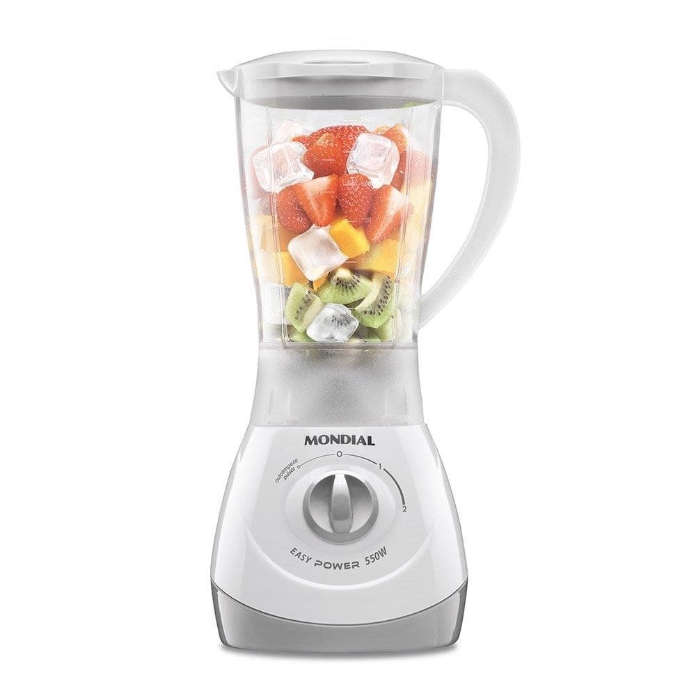 Liquidificador Mondial L-550, 550W, Branco