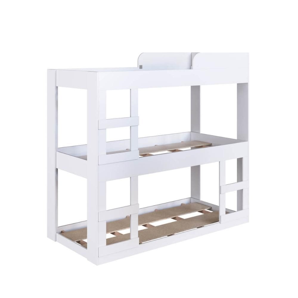 Treliche Solteiro Branco MDP Évora Cama Infantil Tripla Art