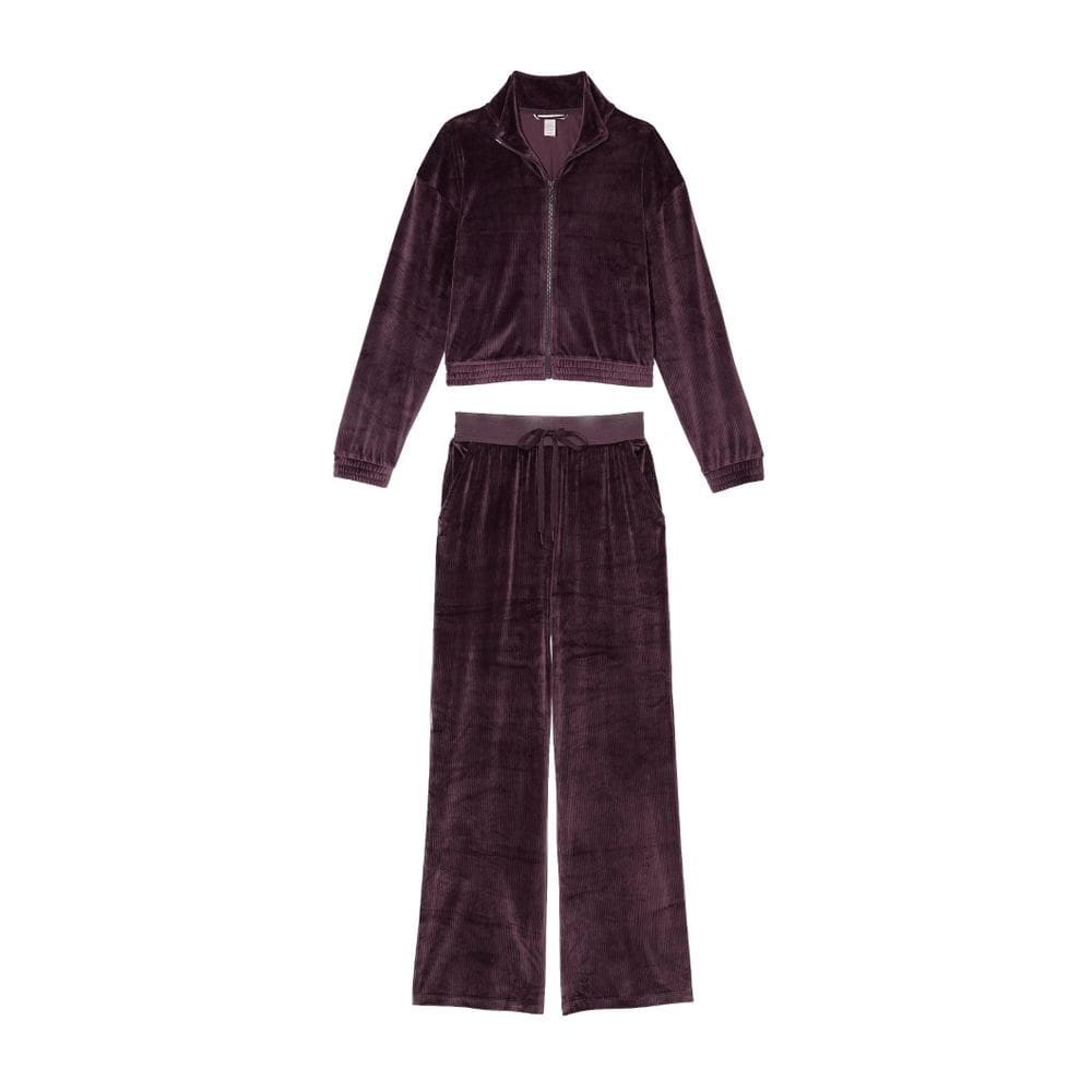 Conjunto de Veludo Esportivo Vinho Tam GG Victorias Secret