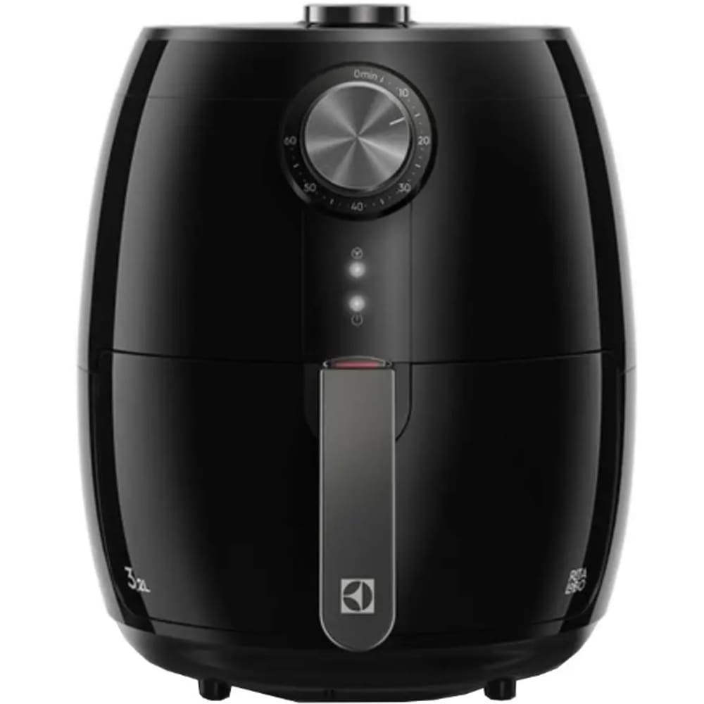 Air Fryer Fritadeira Eletrica 1400W Electrolux 3.2L Timer Preta 220V