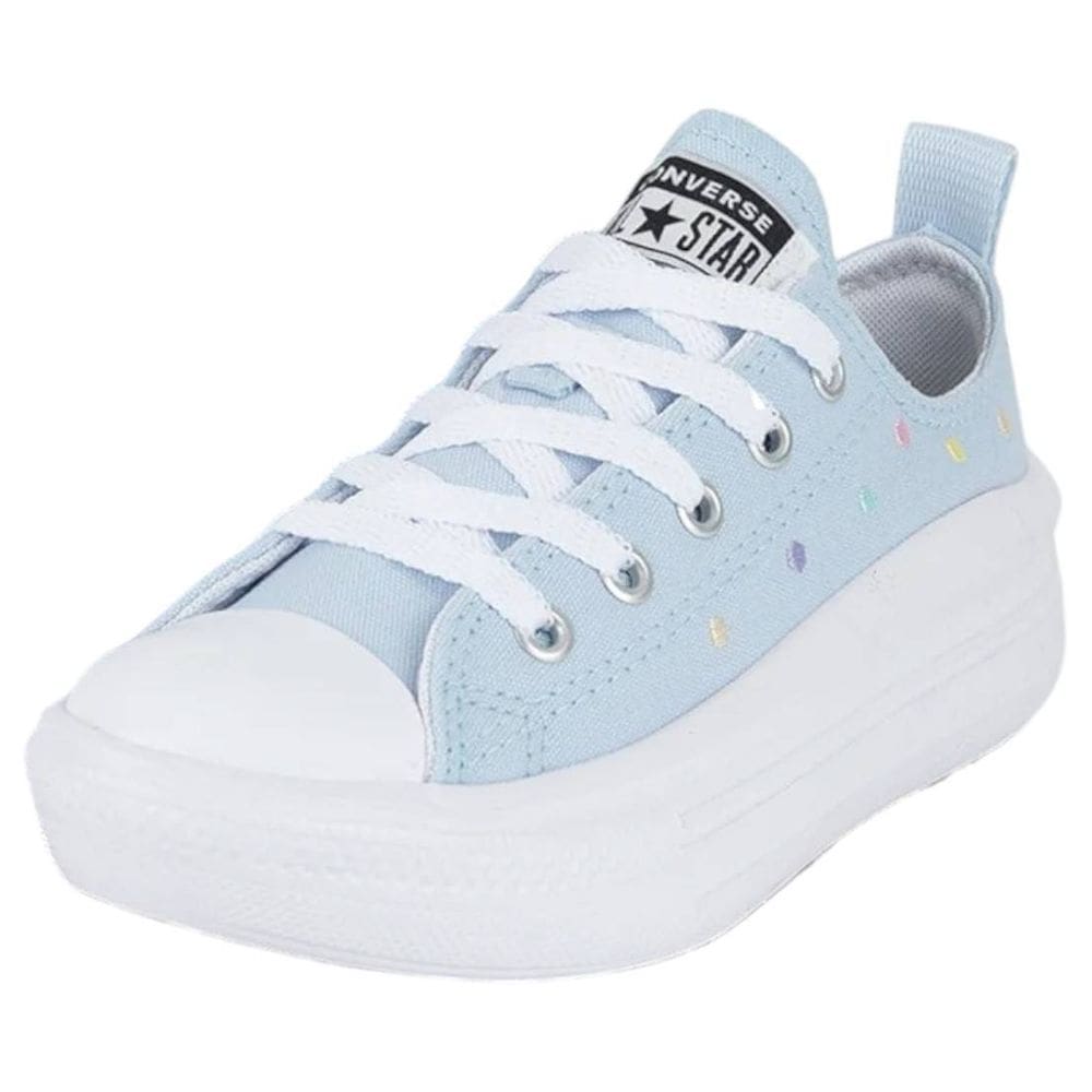 Tênis Infantil Menina Flatform Laço All Star Move Converse