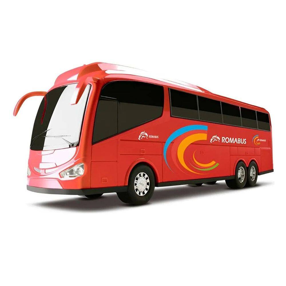 Miniatura Carrinho Ônibus Roma Bus Executivo Roda Livre