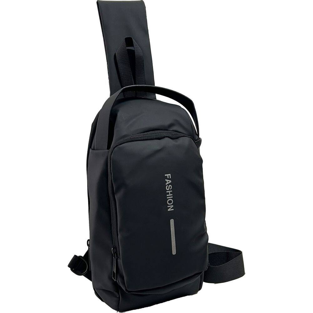 Pochete Mochila Shoulder Bag Ombro Transversal Impermeável Preto