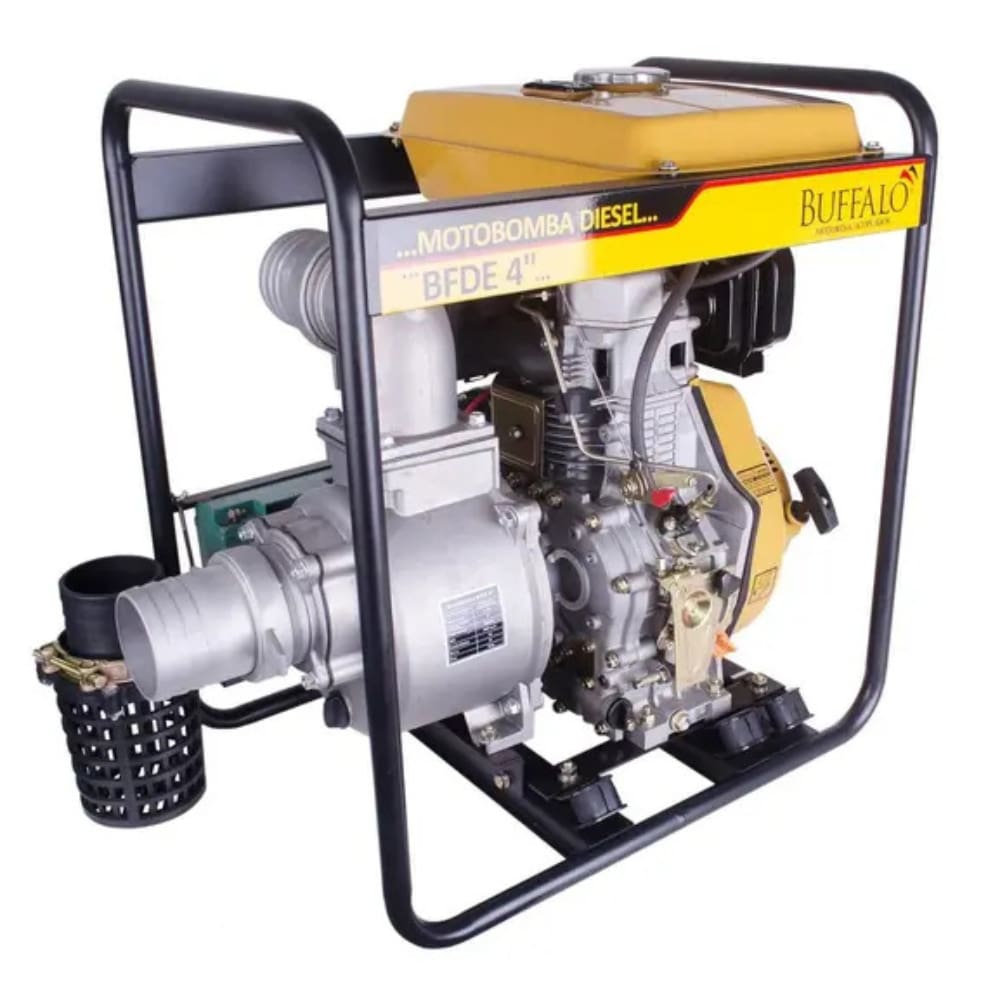 Motobomba Diesel Auto Escorvante BFDE 4” X 4” PRO Buffalo 10CV Partida Elétrica