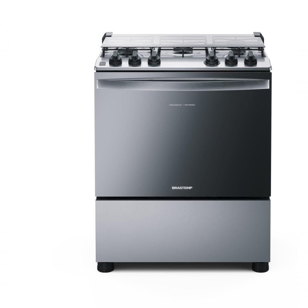 Fogão A Gás Brastemp 5 Bocas Inox BFS5NCRUNABivolt